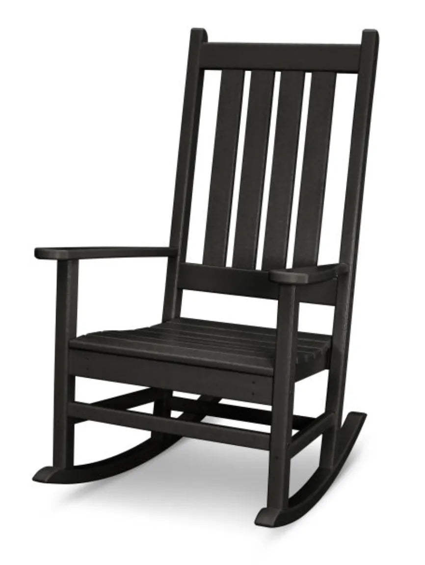 Polywood Black POLYWOOD® Vineyard Porch Rocking Chair