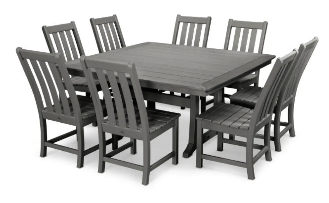 Polywood Dining Set POLYWOOD® Vineyard 9-Piece Dining Set