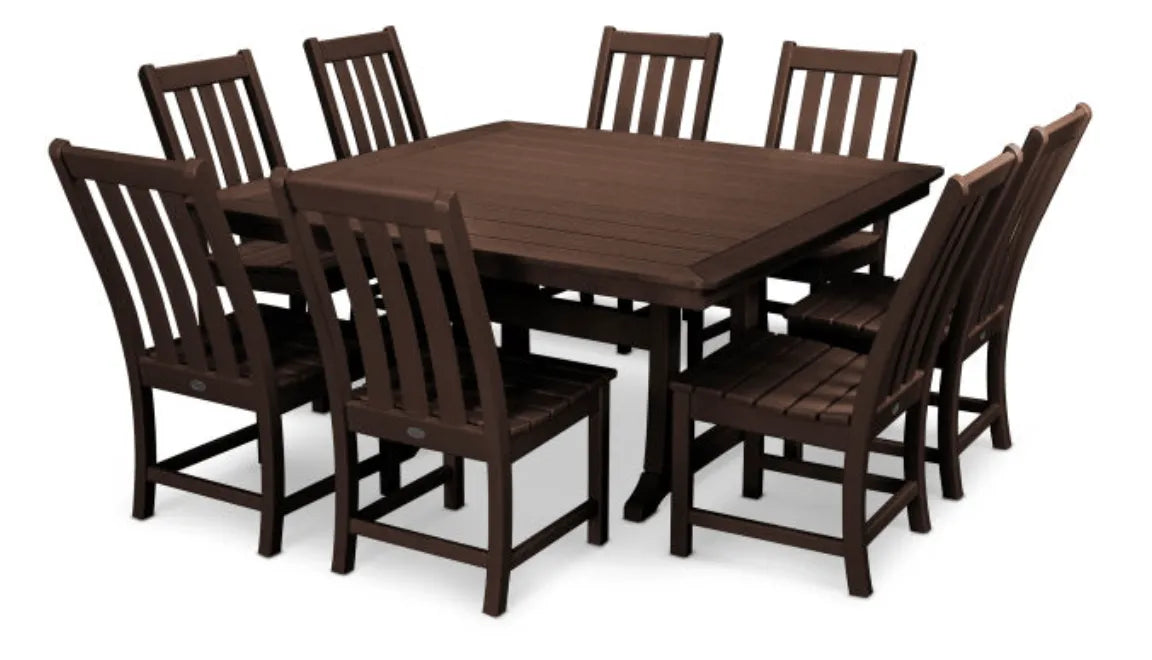 Polywood Dining Set POLYWOOD® Vineyard 9-Piece Dining Set