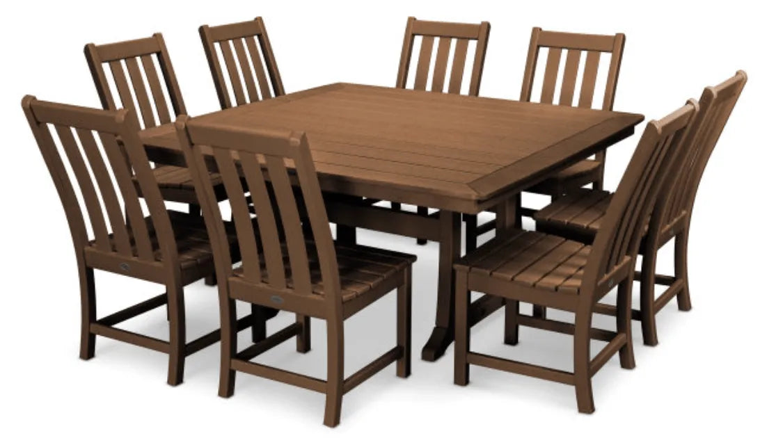 Polywood Dining Set POLYWOOD® Vineyard 9-Piece Dining Set