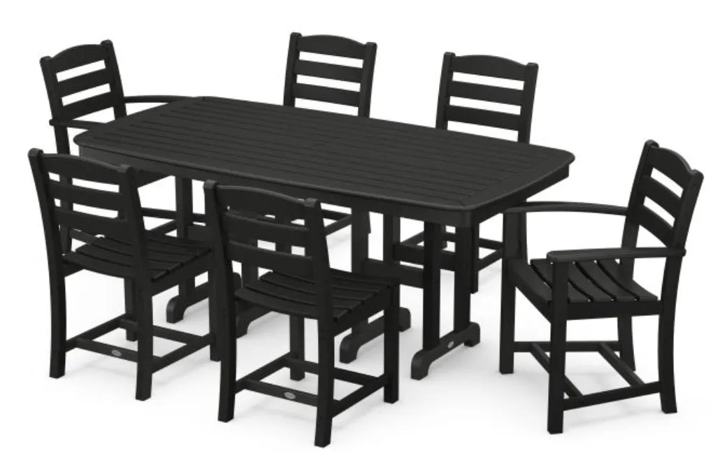 Polywood Dining Set Black POLYWOOD® La Casa Café 7-Piece Dining Set