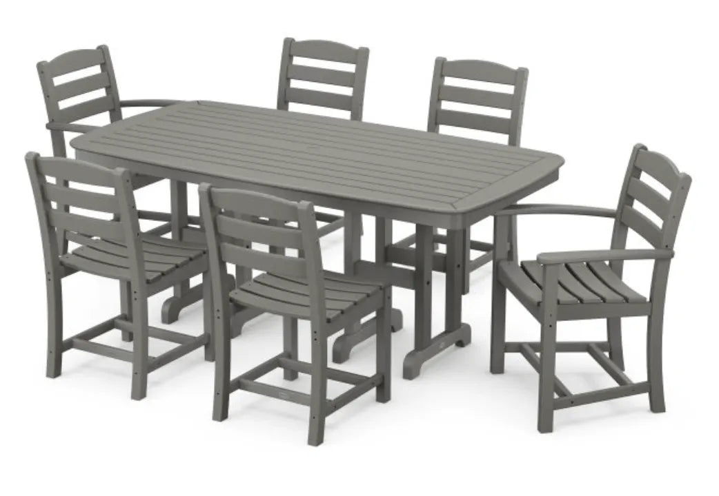 Polywood Dining Set Slate Grey POLYWOOD® La Casa Café 7-Piece Dining Set