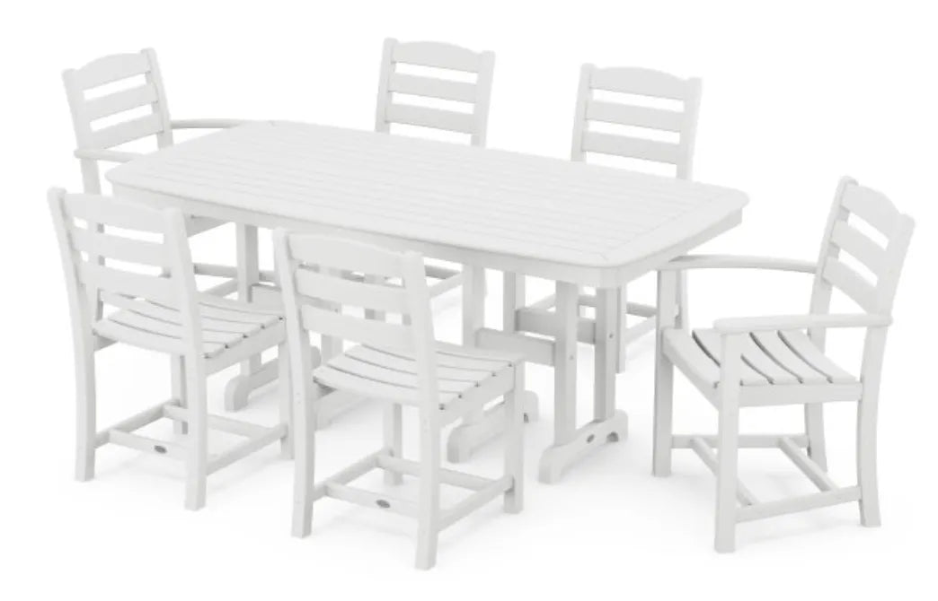 Polywood Dining Set White POLYWOOD® La Casa Café 7-Piece Dining Set