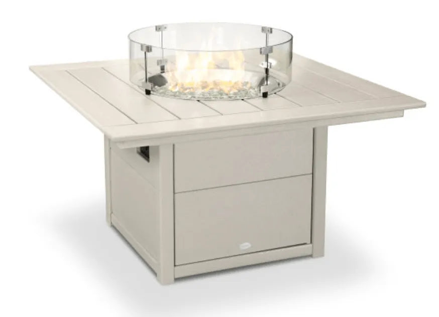 Polywood Fire Pit Sand POLYWOOD® Square 42&quot; Fire Pit Table