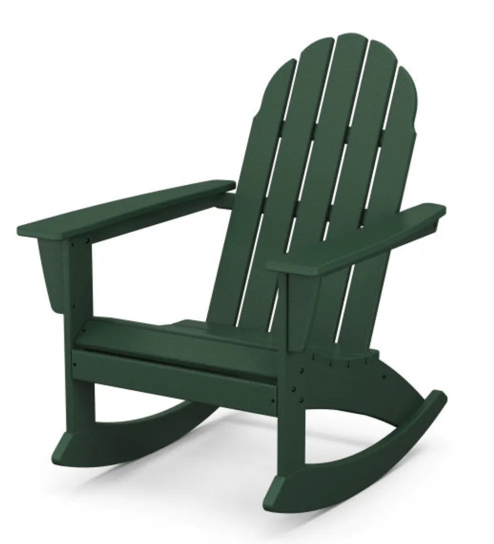 Polywood Green POLYWOOD® Vineyard Adirondack Rocking Chair