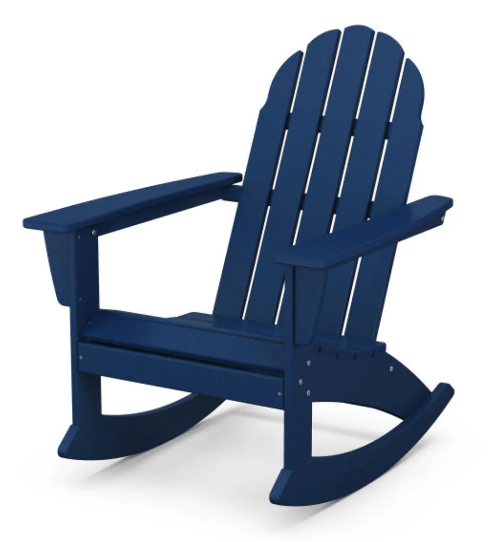 Polywood Navy POLYWOOD® Vineyard Adirondack Rocking Chair