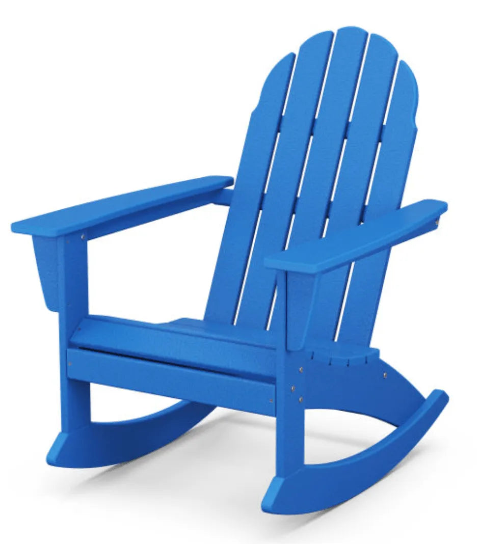 Polywood Pacific Blue POLYWOOD® Vineyard Adirondack Rocking Chair