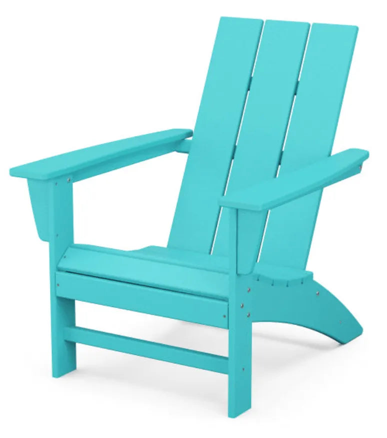 Aruba Blue Modern Poly Adirondack Chair