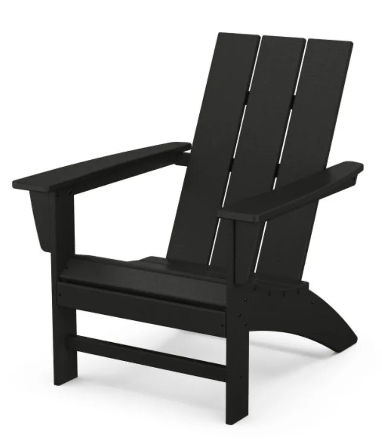 Modern Black Poly Adirondack Chair
