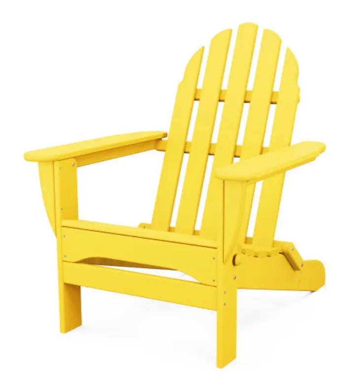POLYWOOD Classic Folding Adirondack Chair AD5030 - Yellow