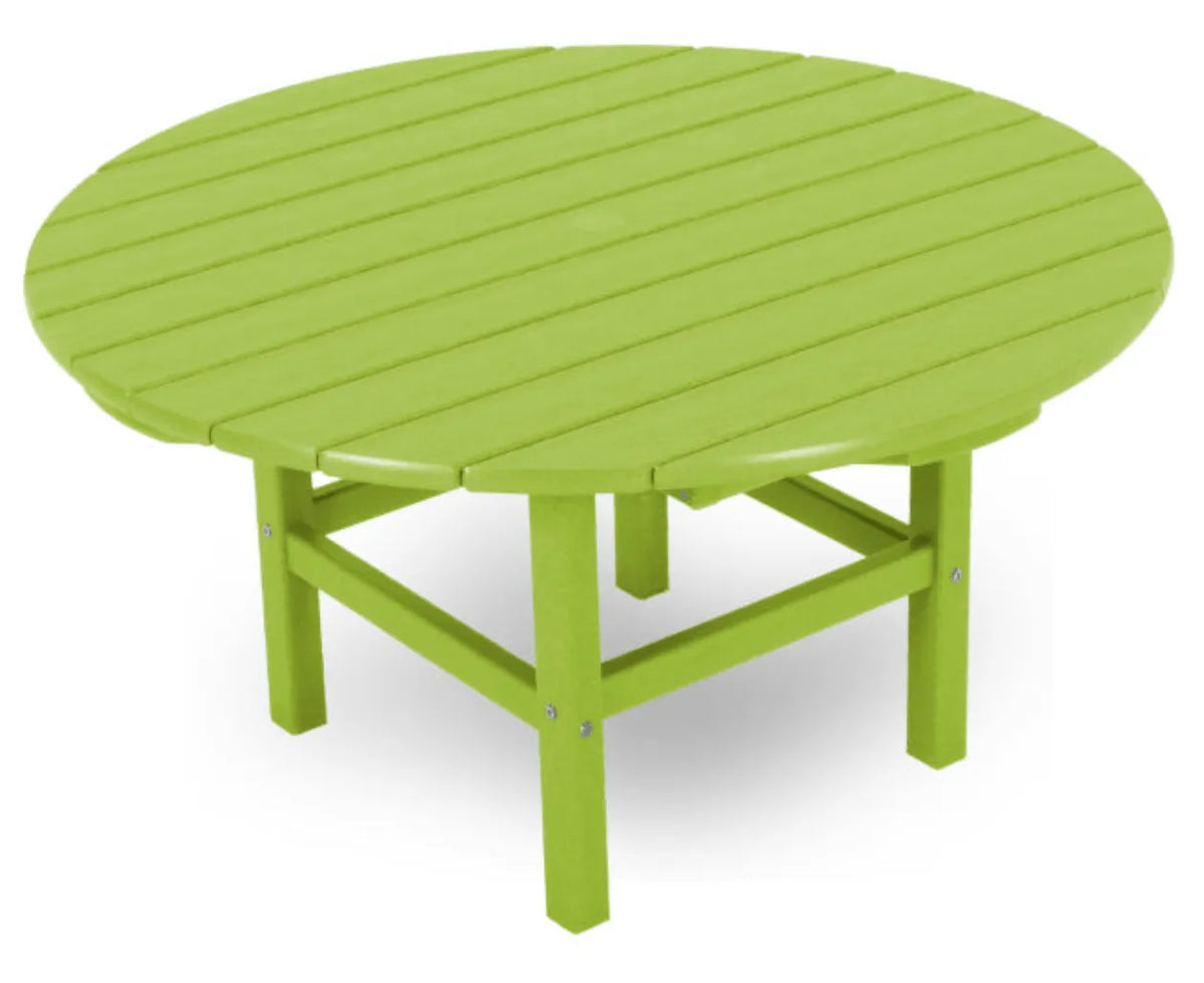 Polywood Patio Furniture Lime POLYWOOD® Round 37&quot; Conversation Table