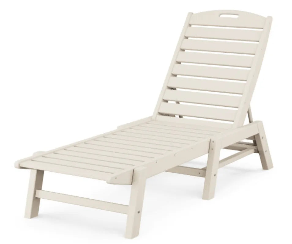 Polywood Patio Furniture Sand POLYWOOD® Nautical Chaise