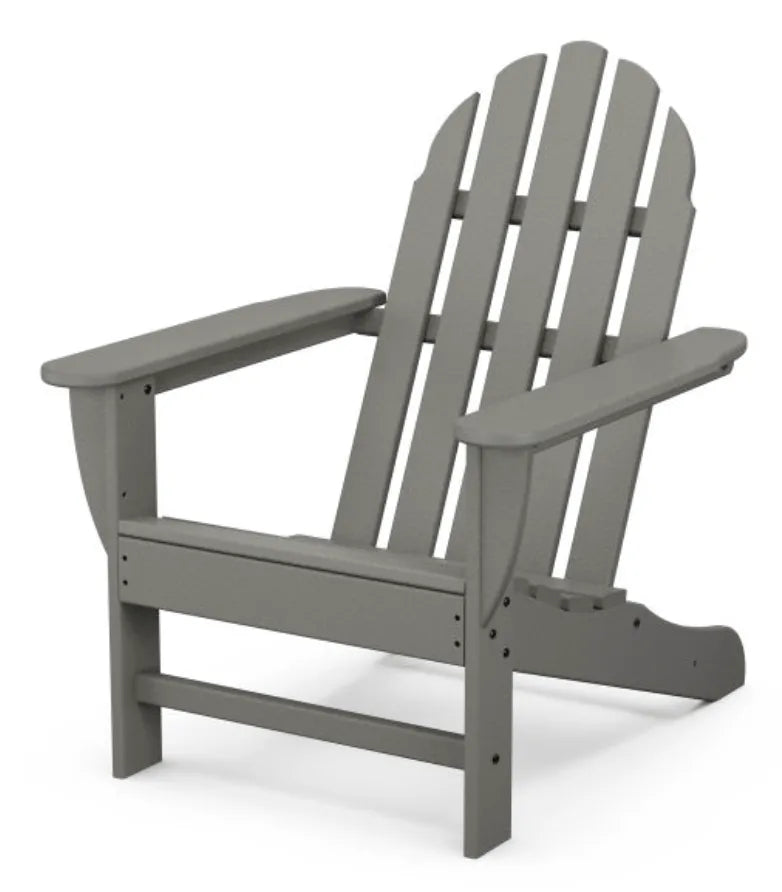 Polywood Grey Classic Poly Adirondack Chair 
