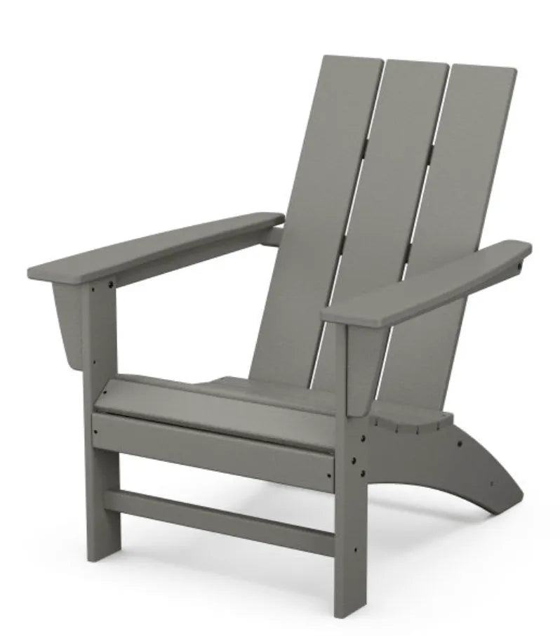 Modern Slate Grey Poly Adirondack Chair