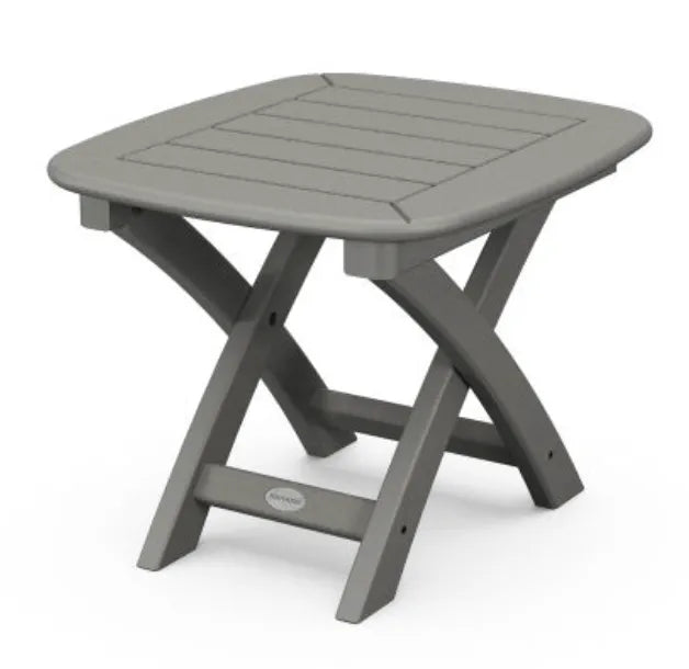 Polywood Patio Furniture Slate Grey POLYWOOD® Nautical Side Table