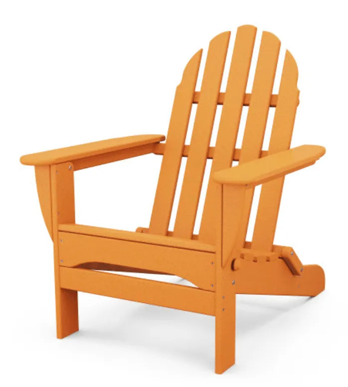 POLYWOOD Classic Folding Adirondack Chair AD5030 - Tangerine