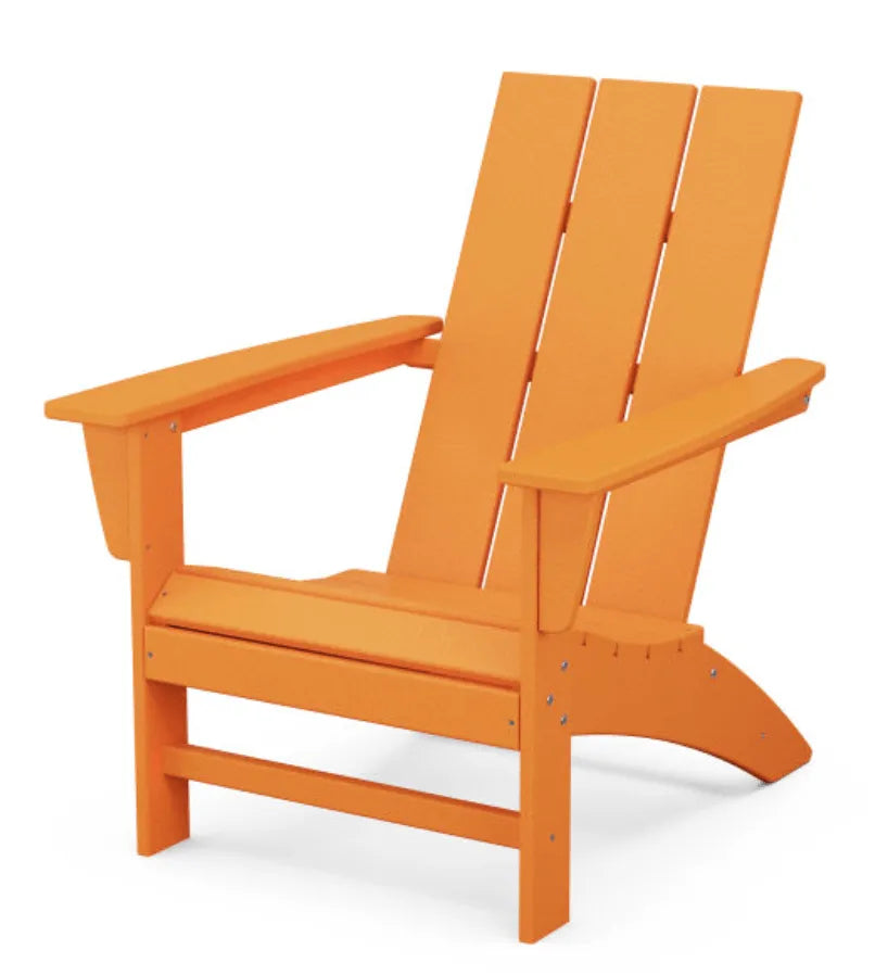 Tangerine Orange Modern Poly Adirondack Chair