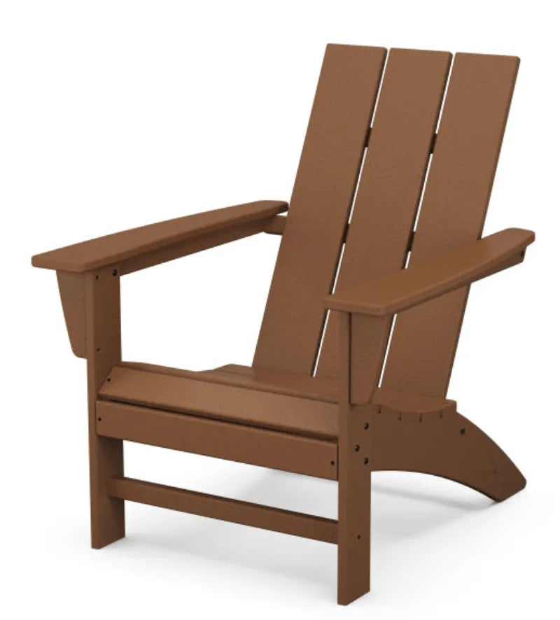 Teak Modern Poly Adirondack Chair