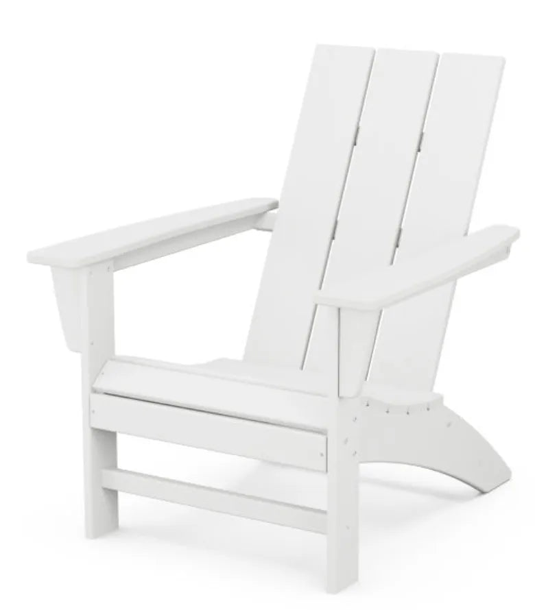 White Modern Poly Adirondack Chair