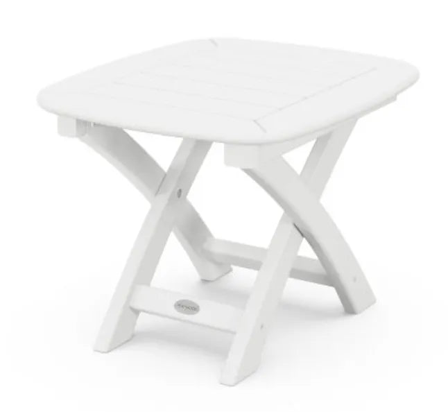Polywood Patio Furniture White POLYWOOD® Nautical Side Table