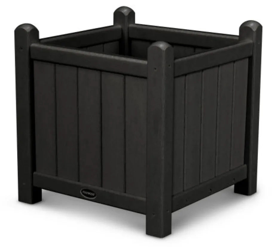 Polywood Polywood Accessory Black POLYWOOD® Traditional Garden 16&quot; Planter