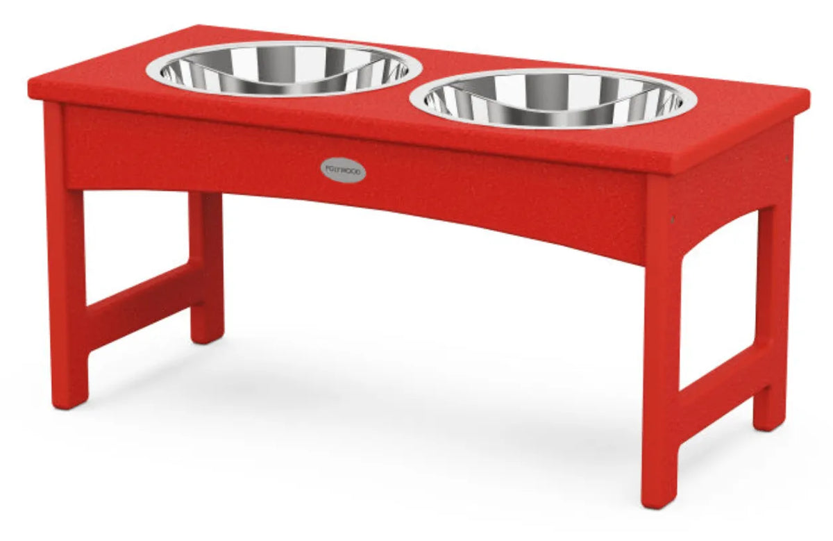 Polywood Polywood Accessory Sunset Red POLYWOOD® Pet Feeder