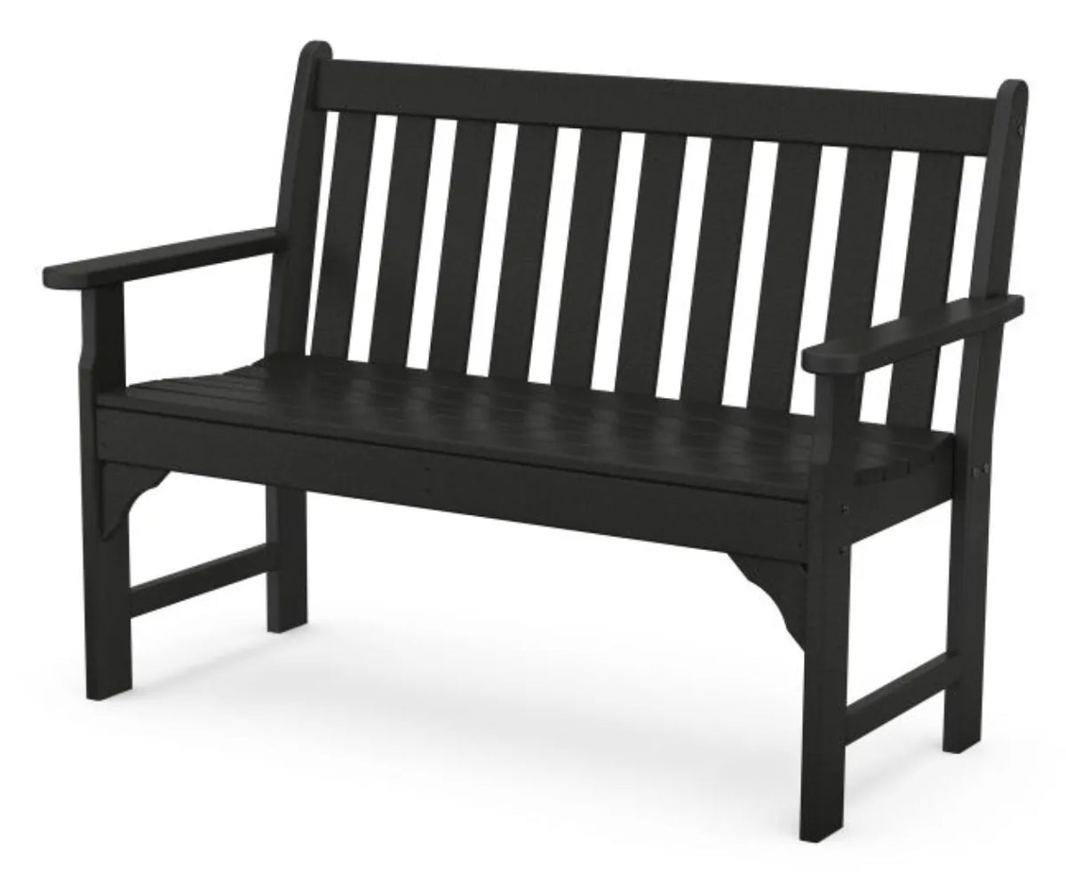 Polywood polywood bench Black POLYWOOD® Vineyard 48&quot; Bench