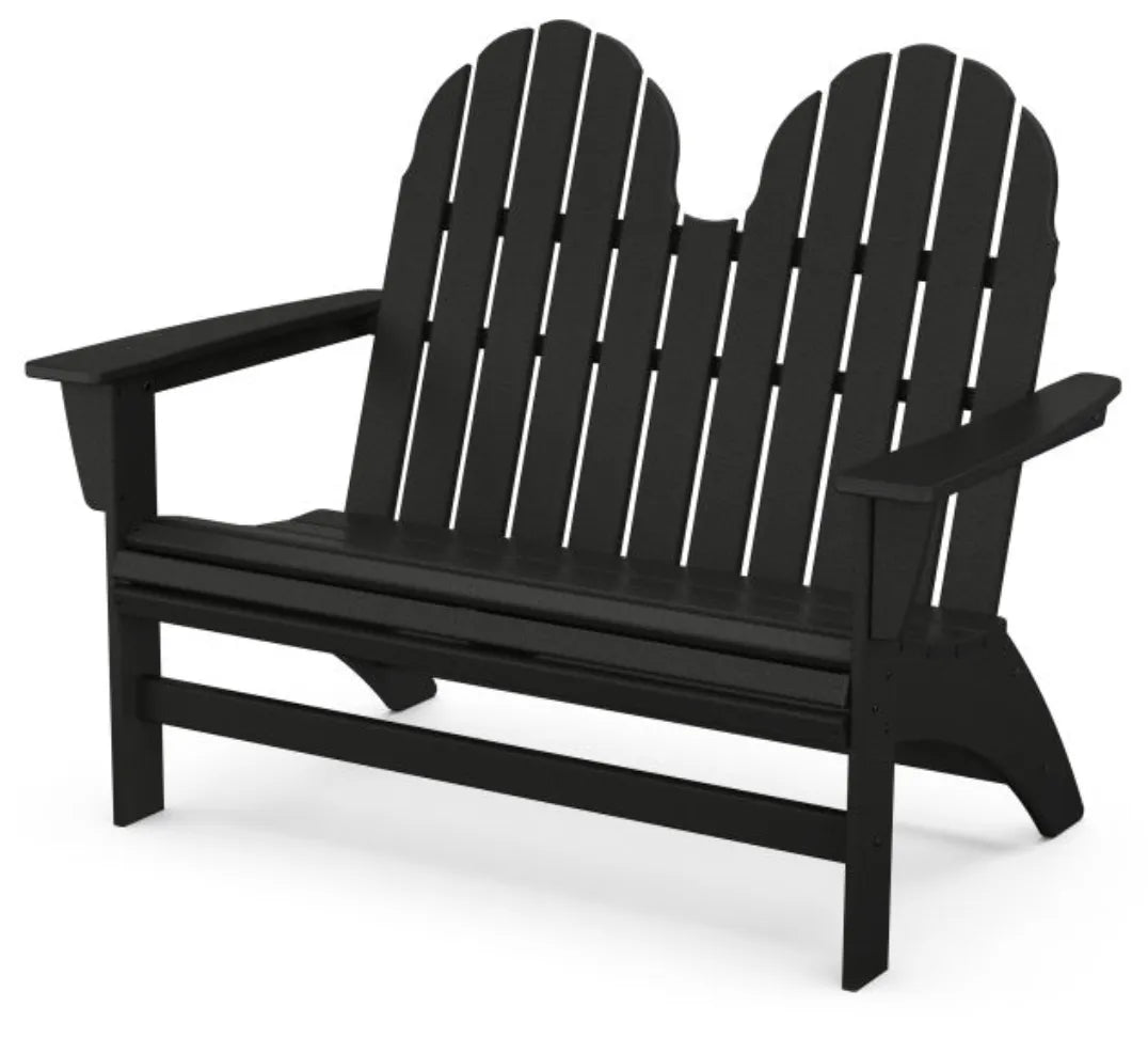 The Outdoor Shops Slate Grey POLYWOOD® Vineyard 48" Adirondack Bench