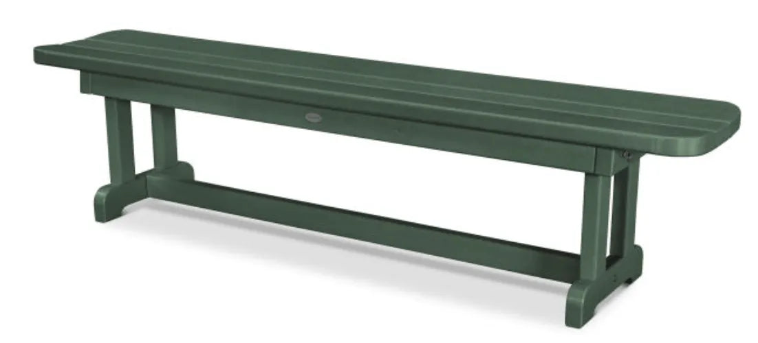 Polywood polywood bench Green POLYWOOD® Park 72&quot; Harvester Backless Bench