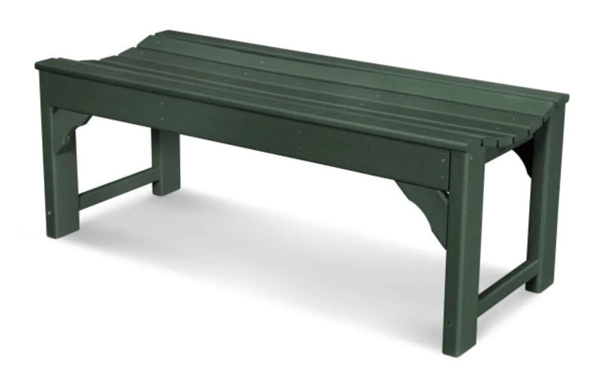 Polywood polywood bench Green POLYWOOD® Traditional Garden 48&quot; Backless Bench