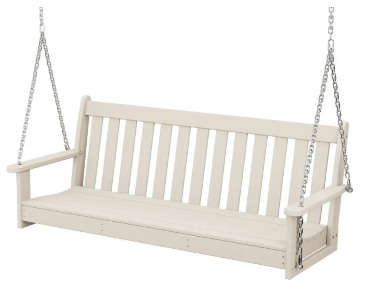 Polywood polywood bench Sand POLYWOOD® Vineyard 60&quot; Porch Swing