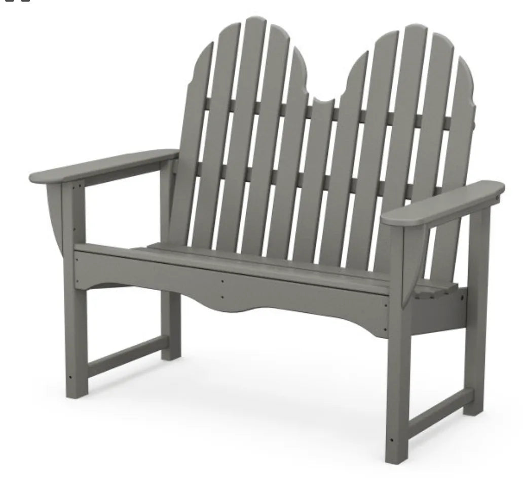 Polywood polywood bench Slate Grey POLYWOOD® Classic Adirondack 48&quot; Bench