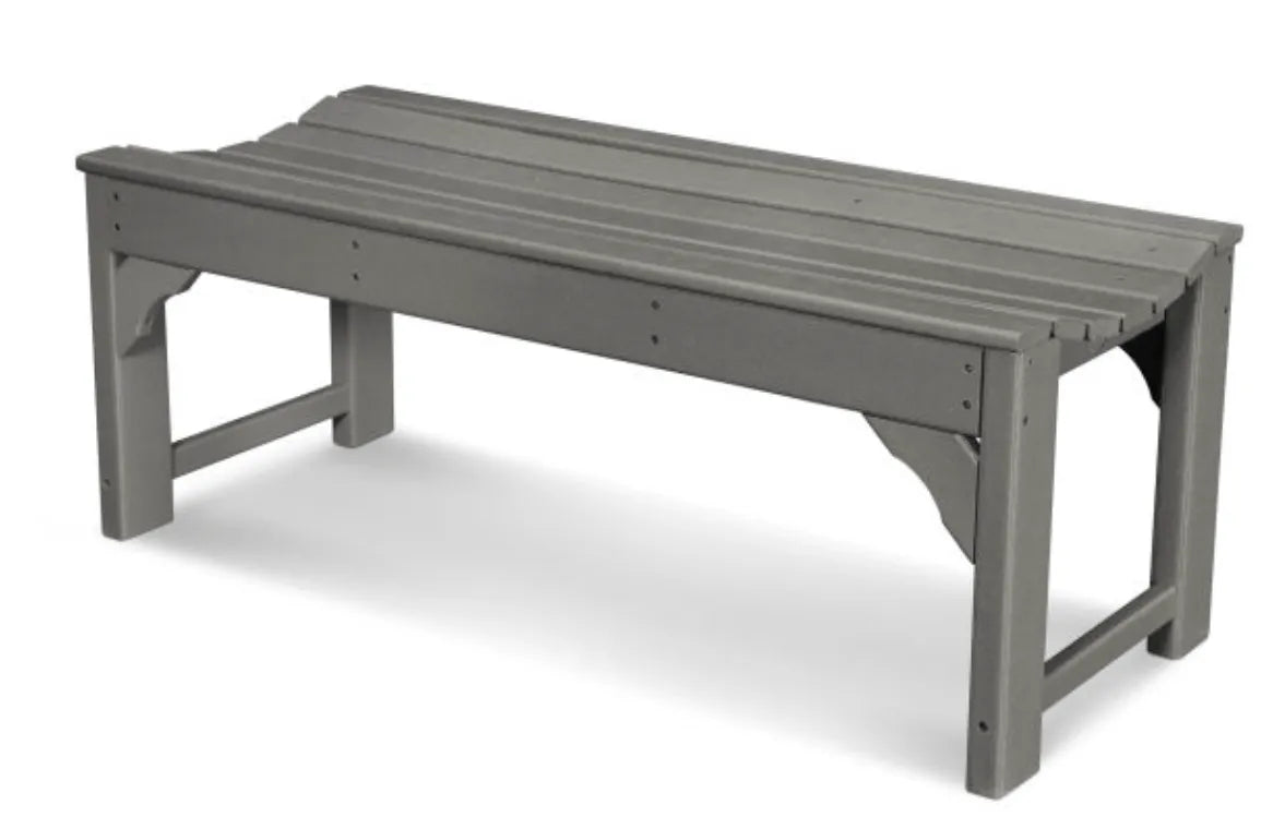 Polywood polywood bench Slate Grey POLYWOOD® Traditional Garden 48&quot; Backless Bench