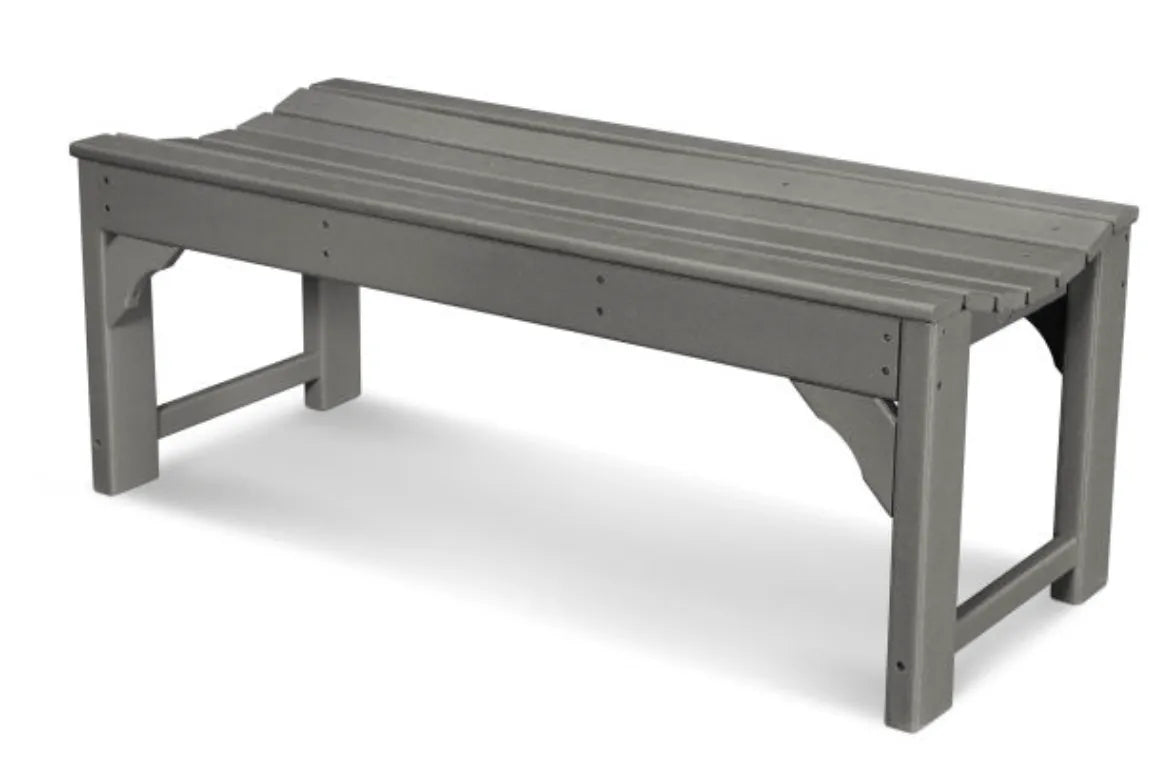 Polywood polywood bench Slate Grey POLYWOOD® Traditional Garden 48" Backless Bench