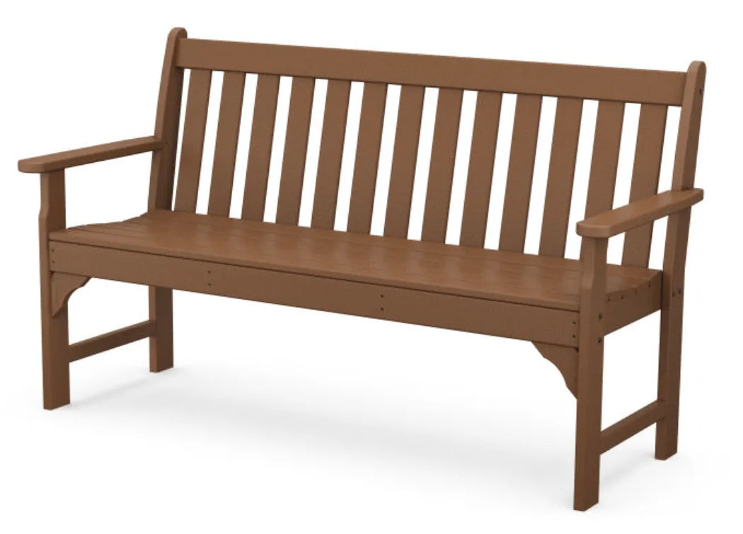 Polywood polywood bench Teak POLYWOOD® Vineyard 60&quot; Bench