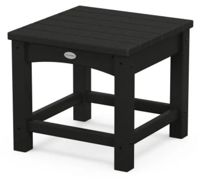 Polywood Polywood Table Black POLYWOOD® Club 18&quot; Side Table