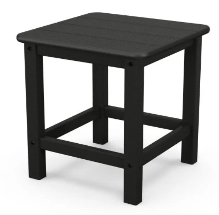 Polywood Polywood Table Black POLYWOOD® Seashell 18&quot; Side Table