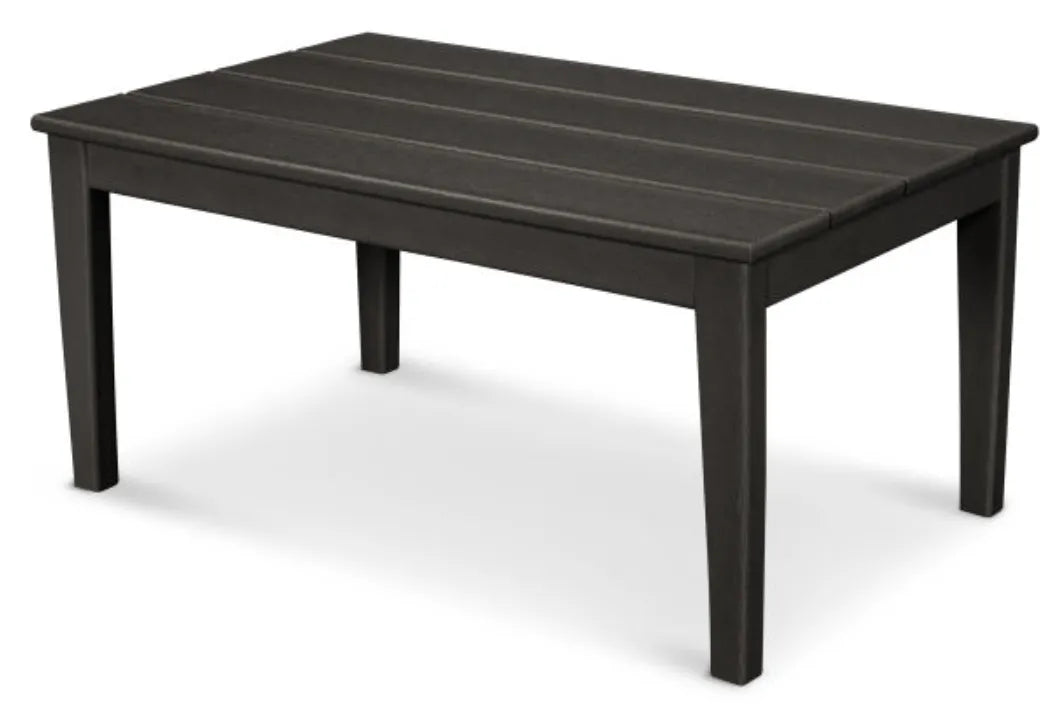 Polywood Polywood Table Black POLYWOOD® Newport 22&quot;x36&quot; Coffee Table