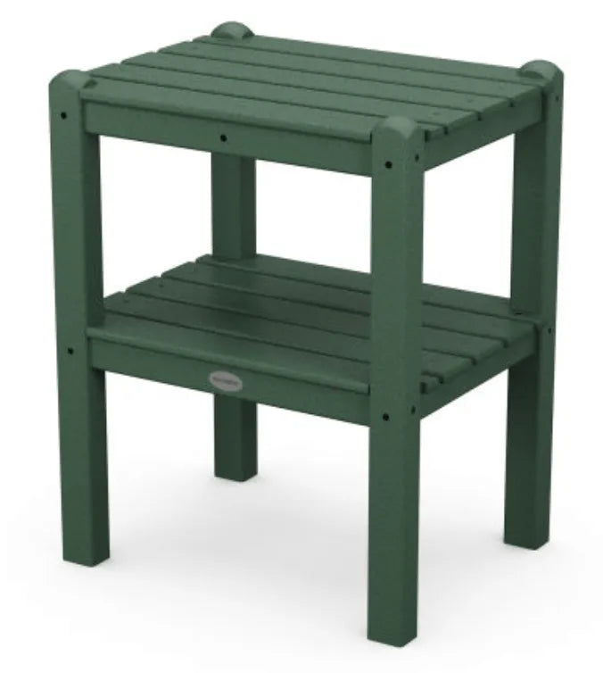 Polywood Polywood Table Green POLYWOOD® Two Shelf Side Table
