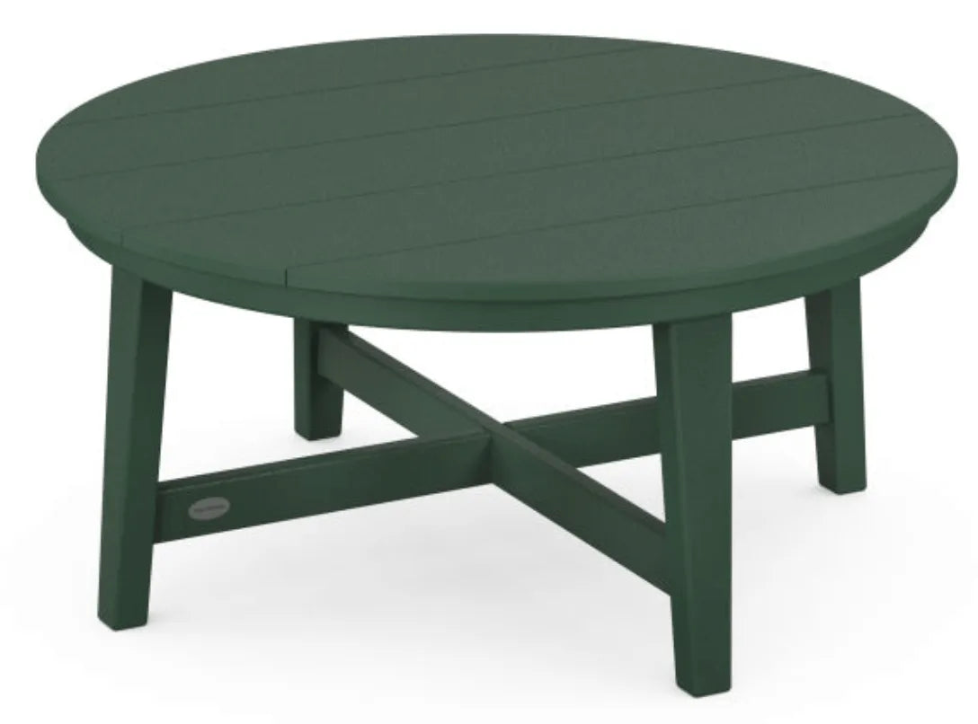 Polywood Polywood Table Green POLYWOOD® Newport 36&quot; Round Coffee Table