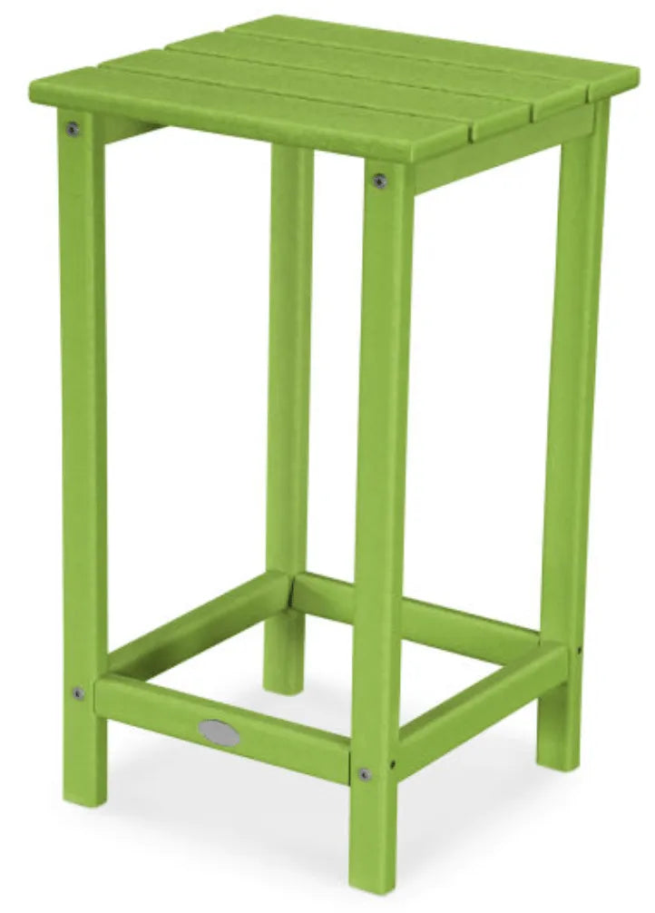 Polywood Polywood Table Lime POLYWOOD® Long Island 26&quot; Counter Side Table