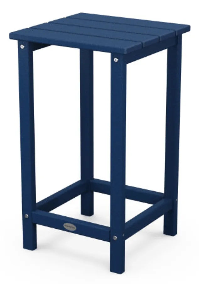 Polywood Polywood Table Navy POLYWOOD® Long Island 26&quot; Counter Side Table