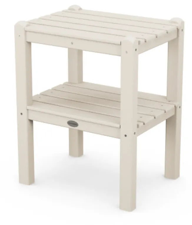 Polywood Polywood Table Sand POLYWOOD® Two Shelf Side Table