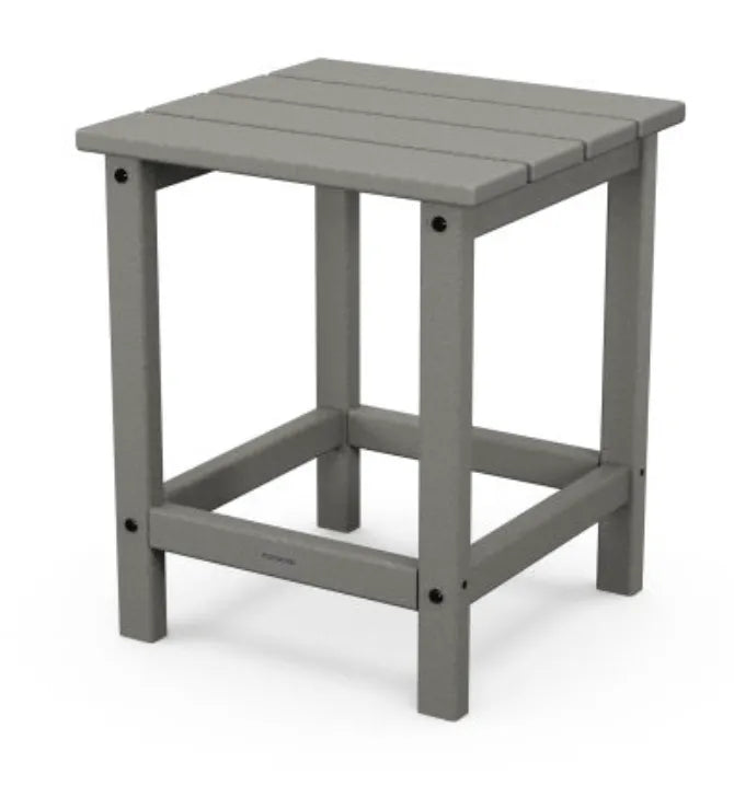 Polywood Polywood Table Slate Grey POLYWOOD® Long Island 18&quot; Side Table