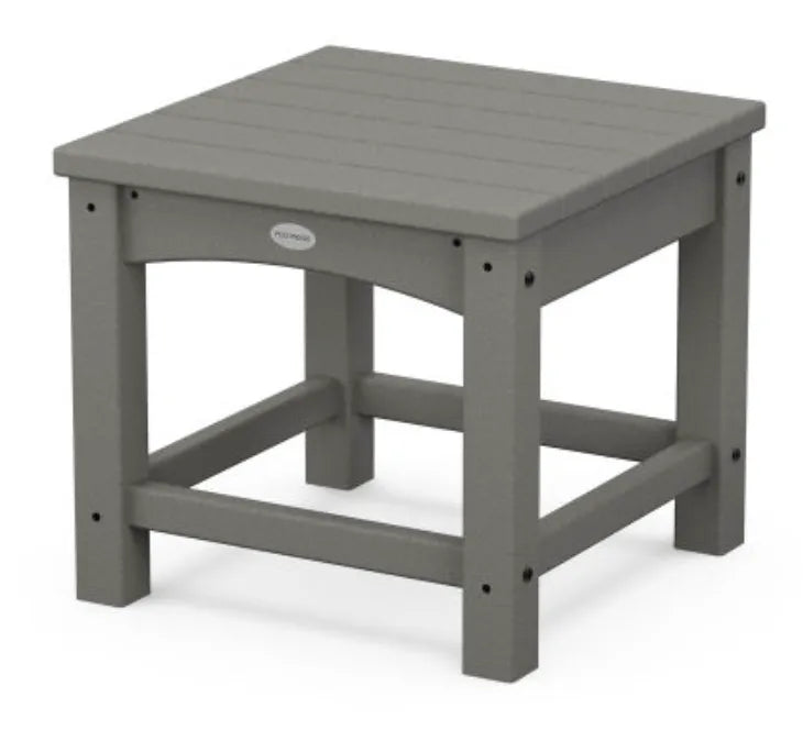 Polywood Polywood Table Slate Grey POLYWOOD® Club 18&quot; Side Table