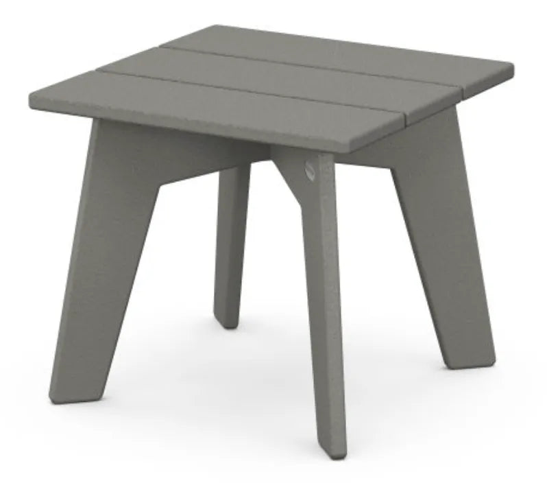 Polywood Polywood Table Slate Grey POLYWOOD® Riviera Modern Side Table