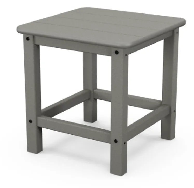 Polywood Polywood Table Slate Grey POLYWOOD® Seashell 18&quot; Side Table