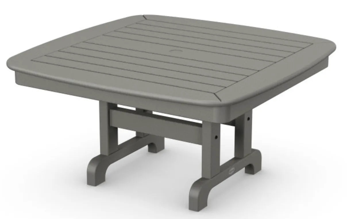 Polywood Polywood Table Slate Grey POLYWOOD® Nautical 37" Conversation Table