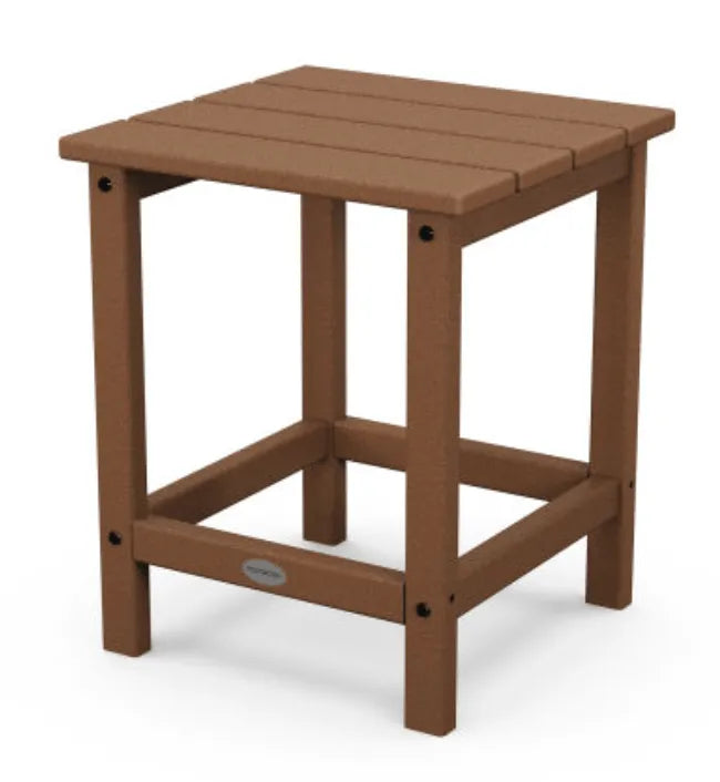 Polywood Polywood Table Teak POLYWOOD® Long Island 18&quot; Side Table