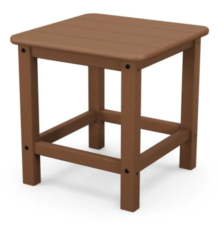 Polywood Polywood Table Teak POLYWOOD® Seashell 18&quot; Side Table